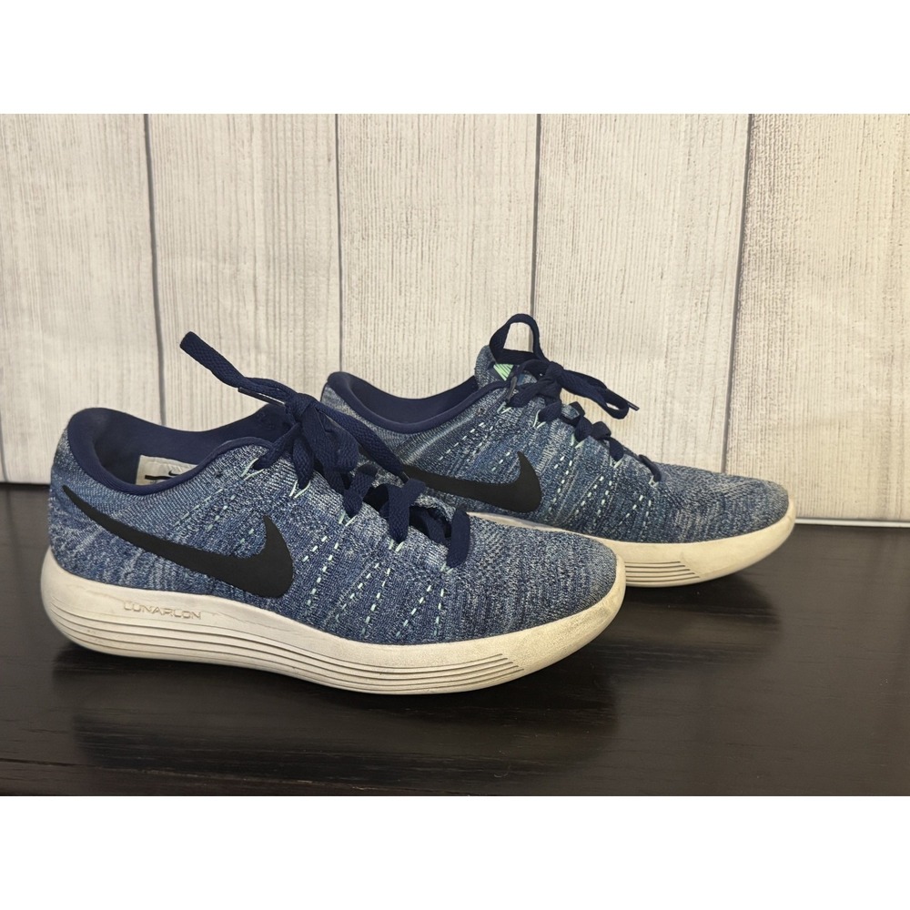 Nike Women Lunarepic Flyknit Running Shoes US 8 Blue 843765-501